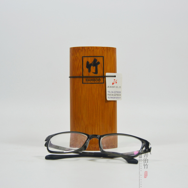 Manufacturer Bamboo Glasses Case Bamboo Packaging Bamboo Storage Tube Glasses Bamboo Box Gift Box Flat Style