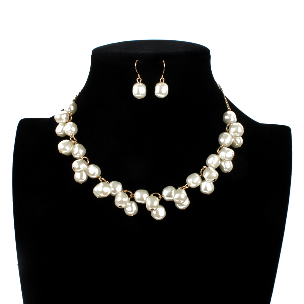 Occident and the United States pearlnecklace (creamy-white)NHCT0118-creamy-white