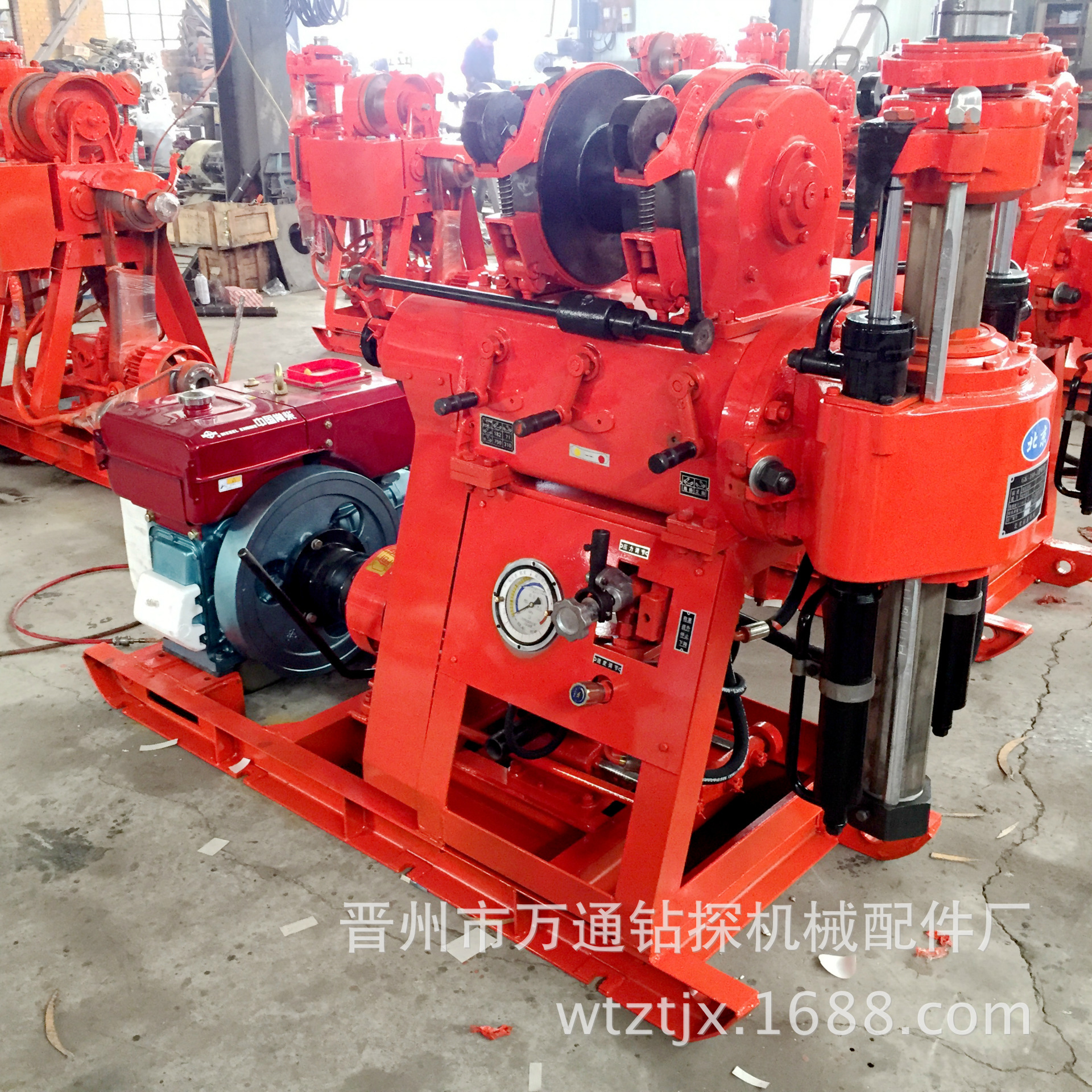 工程地质勘察钻探GK-180型自带泵勘探钻机岩心钻机打井机（常柴）