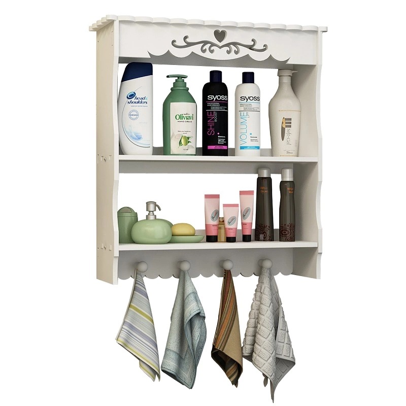 Estante de almacenamiento de baño inodoro montado en la pared inodoro estante de almacenamiento inodoro lavabo cosméticos montado en la pared sin perforar