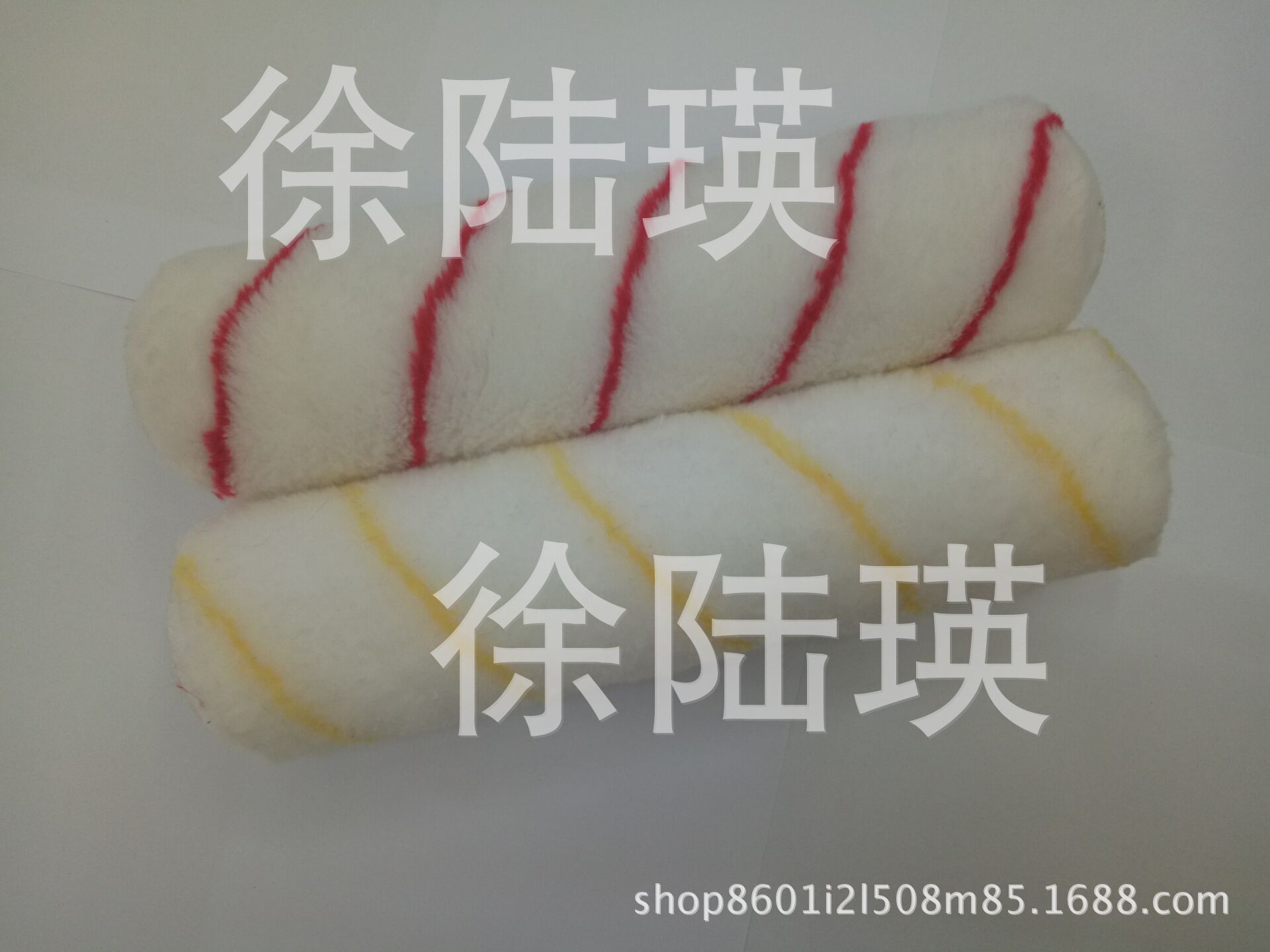 库存处理船用美式涤纶中毛耐溶剂热熔油性油漆滚筒刷黄条红条刷头