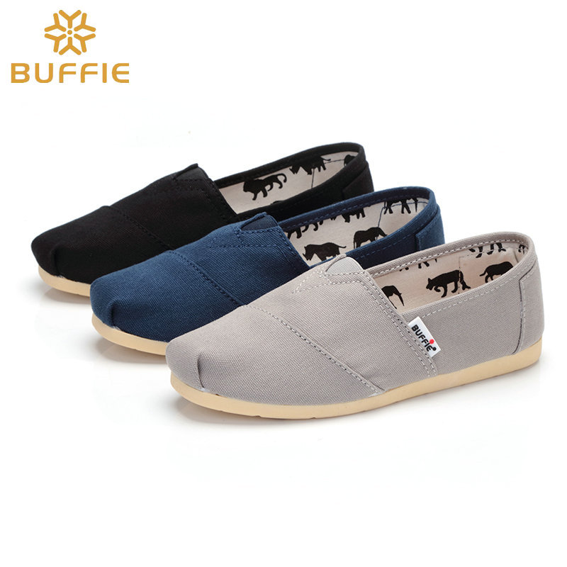 Envío gratuito zapatos planos de tela cómodos casuales de color sólido superficie de lona baja punta cuadrada ligera resistente al desgaste antideslizante zapatos de mujer
