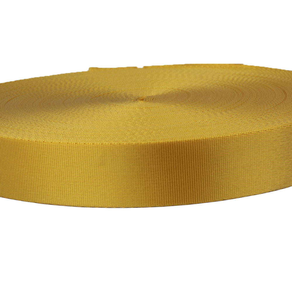 力满现货 50mm 1.2寸 6分 2.5cm 金黄色 密纹 平纹 仿尼龙织带