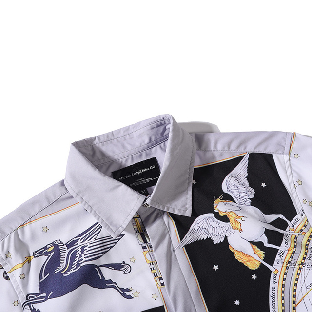 New Creative Pegasus 3D Printed Shirt Fashion Street Youth Shirt