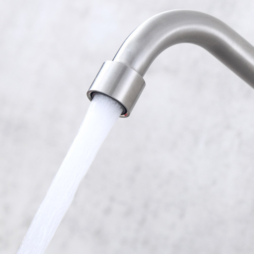 Manufacturer wholesale 304 stainless steel wall-mounted kitchen sink vegetable basin single cold water faucet balcony pool faucet