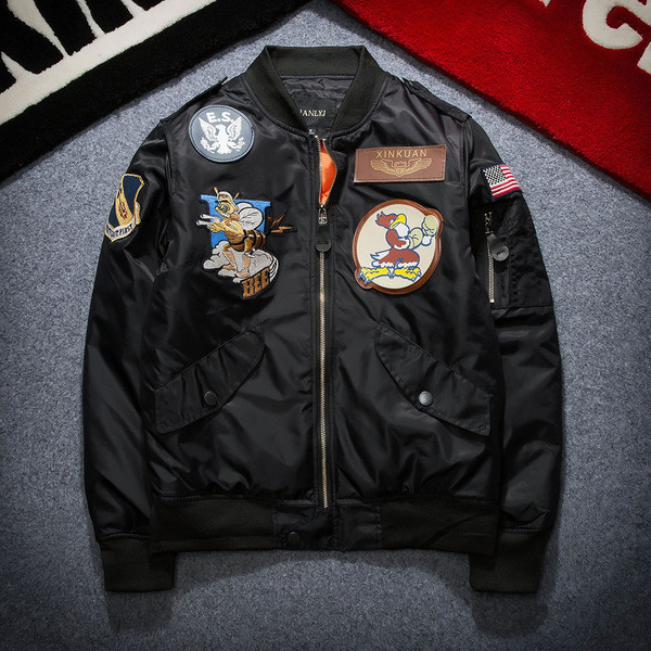 European and American male Air Force pilots jacket and cotton thickening young cotton coat baseball suit