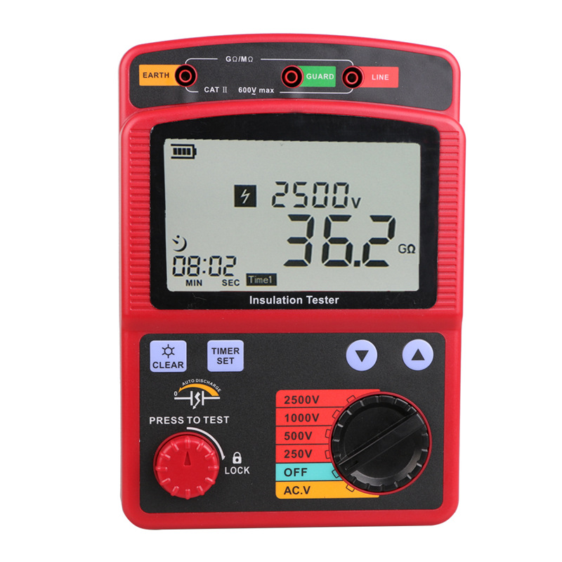 标智GM3123数字式高压兆欧表 数字兆欧表 绝缘电阻测试仪2500V