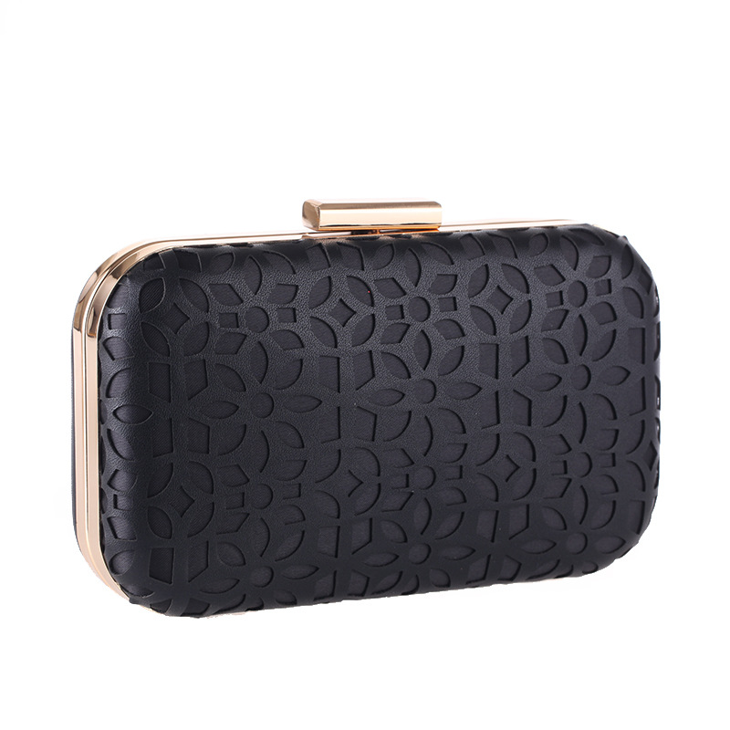 Einfache Und Exquisite Handtasche Pu Hohle Europäische Und Amerikanische Damen Abend Bankett Clutch Anständig Und Elegant Cheongsam Tasche 40115 display picture 1