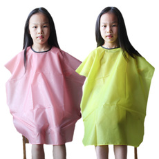 混色发货 简易实惠款不粘发儿童理发衣 理发围布 理发巾 理发剪伴