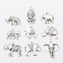 DIY合金饰品配件 古银色 动物 大象 手工配件材料