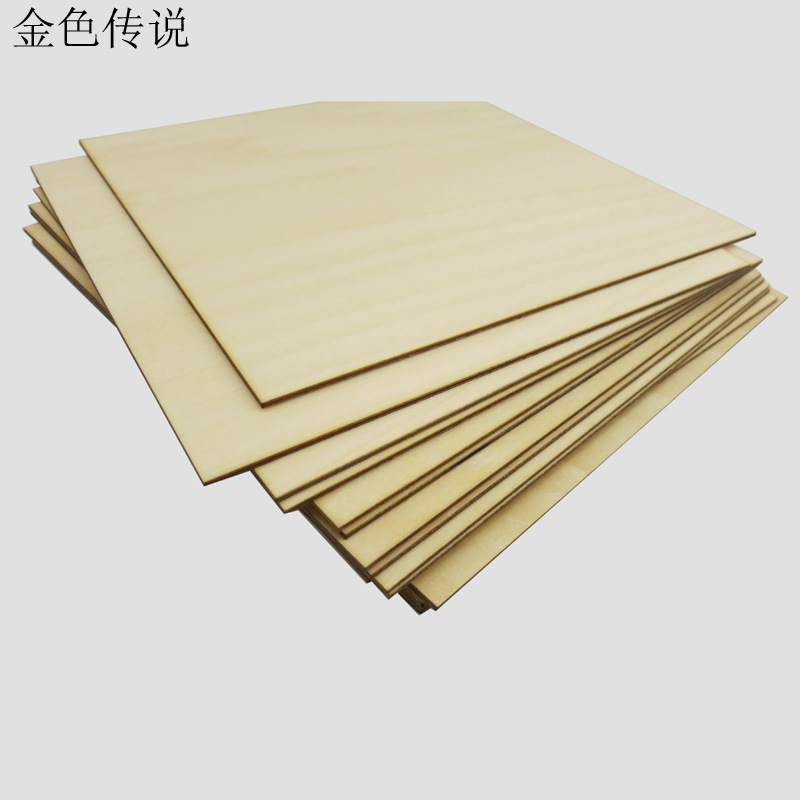 1,5mm tilo DIY MODELO DE MONTAJE accesorios de arena bandeja modelo de construcción de material fino pieza de madera pequeño tablero de madera