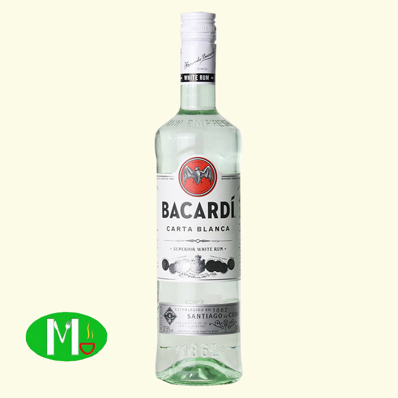 进口洋酒Bacardi 百加得白朗姆酒 750ml 百加得 鸡尾酒-阿里巴巴