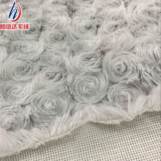 厂家生产 全涤PV绒磨圈 磨花 拧花 长毛绒刷花  压花 剪花