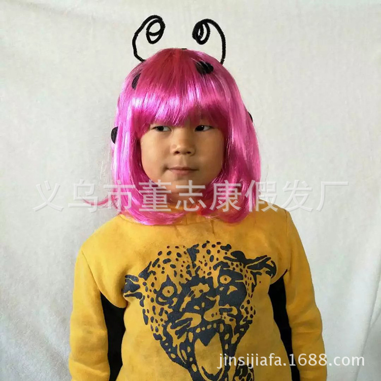 可定制蝸牛學生發歐美外貿假發生日晚會狂歡魔法舞會假發廠家直銷