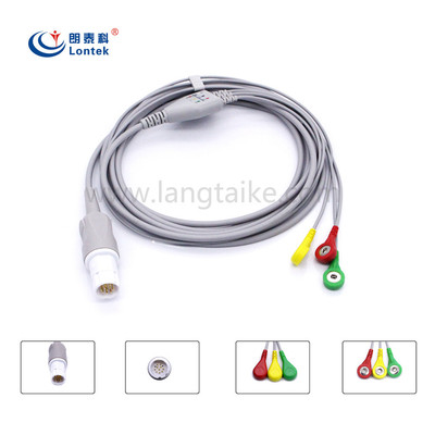 西门子 德尔格Drager RM1 PB8800 PM8010 监护仪三导扣式导联线