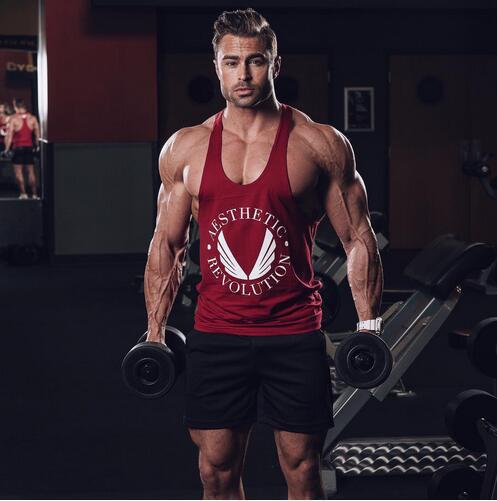 Cross border men ASRV Bodybuilding Bodybuilding I-shape camisole vest motion leisure time Vest On behalf of