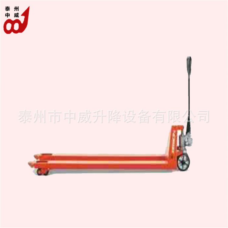 载重5吨叉长3米 手动液压叉车托盘装卸搬运车 油压地牛手推拖车