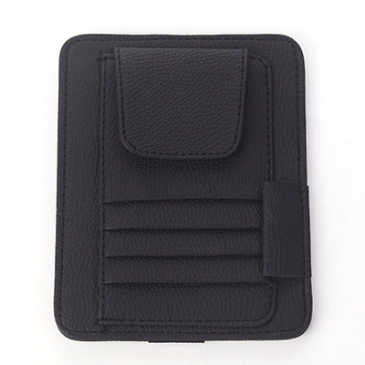Car Glasses Holder Car Glasses Case Car Glasses Frame Clip Glasses Case Sun Visor Storage Supplies Card Holder (Car Glasses Clip/Bill Clip) - black