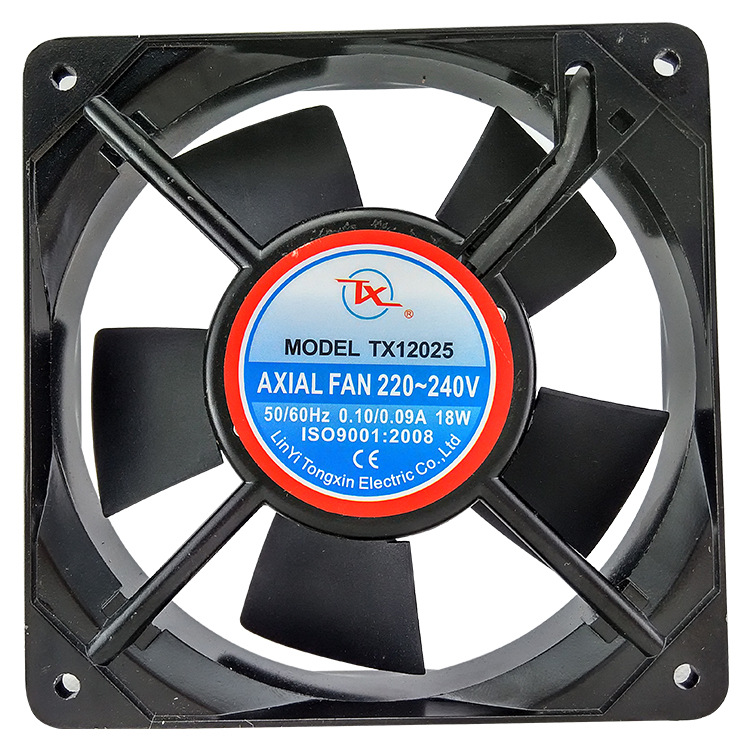 厂家直销TX12025双滚珠轴承轴流风扇380V轴流风扇220V交流风扇