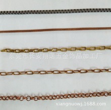 铜链条 蛇链 盒子链O子链 方形链铝链 夹珠链不锈钢链条代客电镀