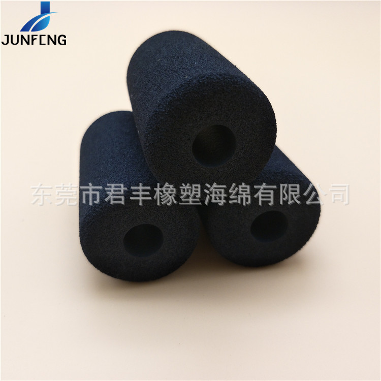 君丰供应 黑色超短NBR护套 11*32*56mm机械橡塑海绵把套