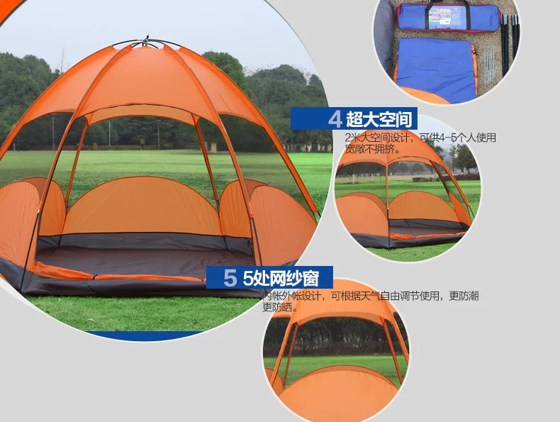 Công viên chống muỗi lều 4 - 6 người đôi lều lưới chống mưa lều cắm trại lưới chống muỗi - Lều / mái hiên / phụ kiện lều