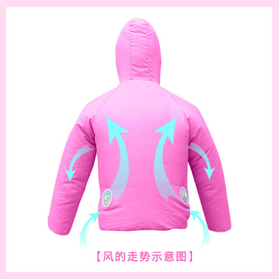 Manufactor Direct selling KIT Fan Sunscreen Fan cooling fashion cycling cooling coat outdoors