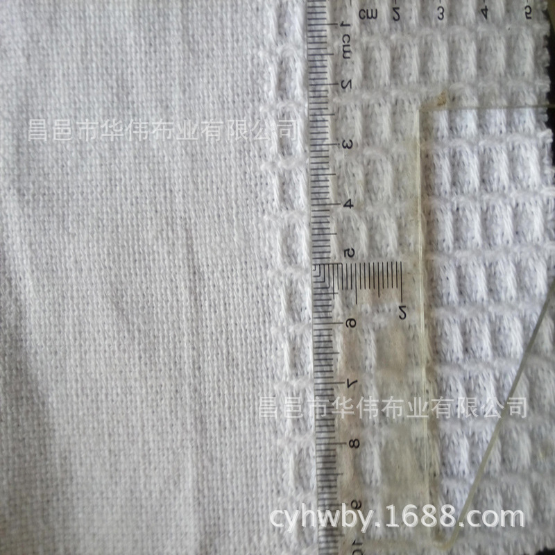 全棉梭织蜂巢布  带织边蜂巢布 蜂巢毯子布 漂白染色华夫格