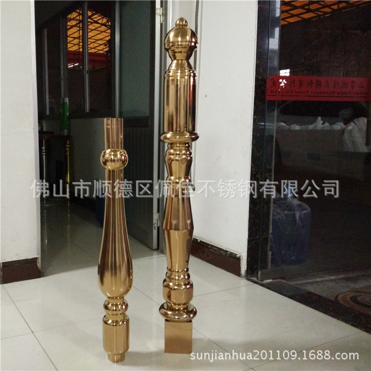 厂家定制高档 不锈纲楼梯扶手家装建材 立柱扶手  起步柱