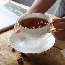 handmade nhà hàng mạ vàng xương gói cốc china món quà trà chiều Anh cốc cà phê cốc và đĩa tân gia quà cưới Bộ cốc
