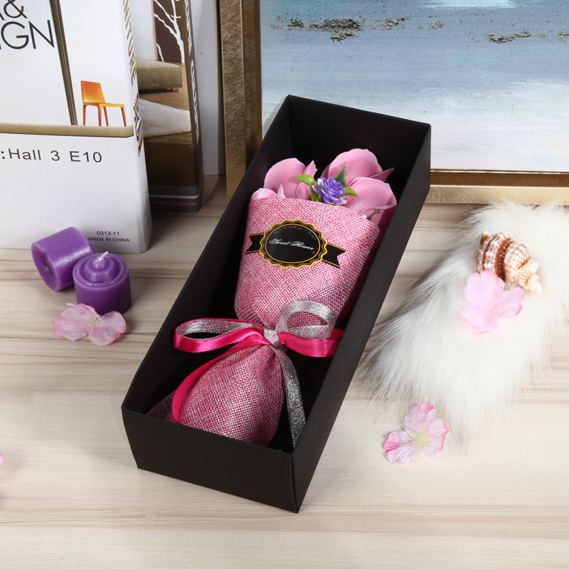 핑크 장미 꽃다발