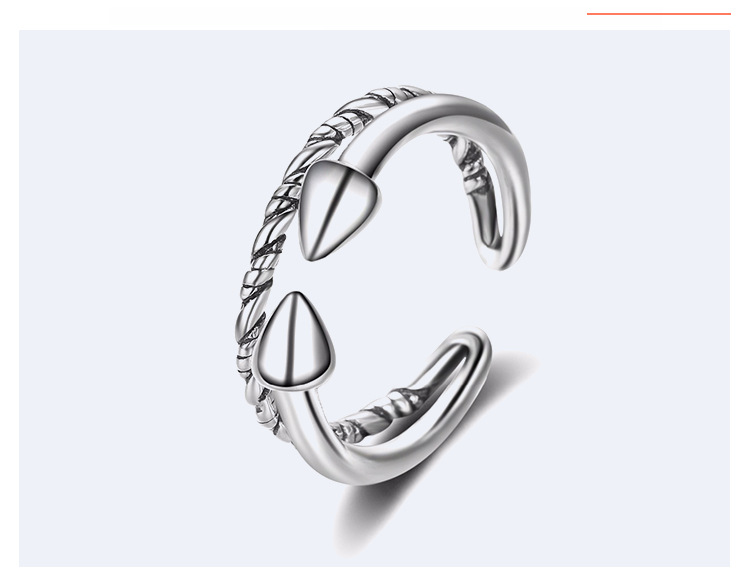 Fashion OL silverRing (Silver - adjustable opening)NHNTF1288-Silver - adjustable opening