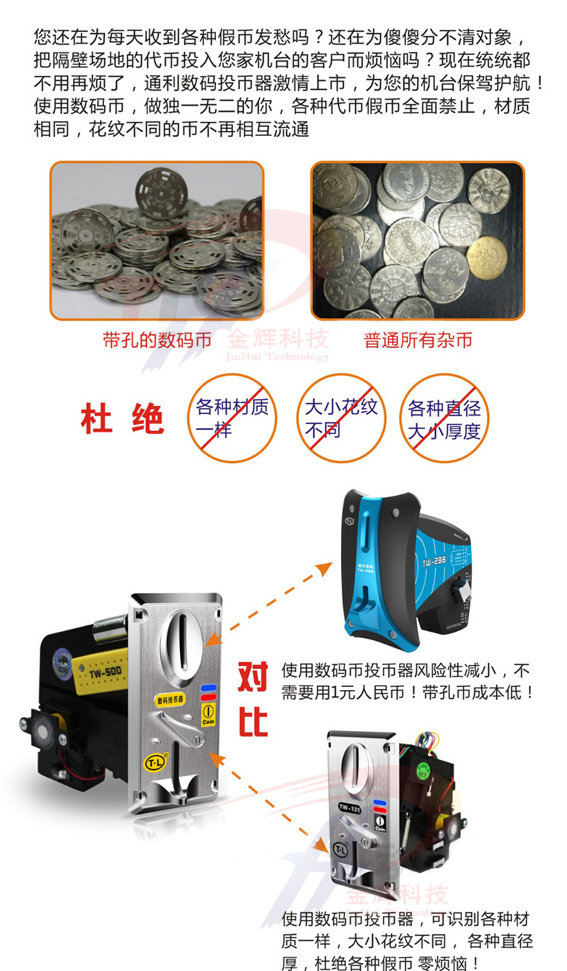 通利投币器|儿童游戏机投币器|室内儿童电玩城游戏机投币器-阿里巴巴