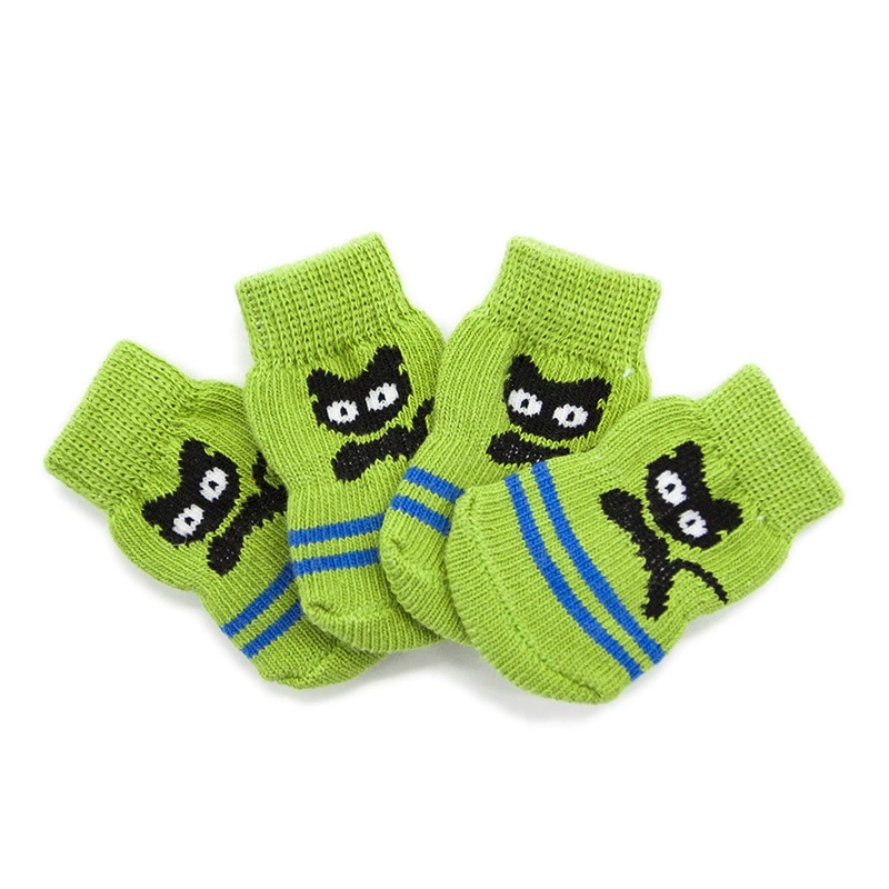 Носки для собак Носки для домашних животных Нескользящие хлопковые носки Чехол для лапки собаки Тедди Собака Пудель Товары Обувь для собак Носки Чехол PS042