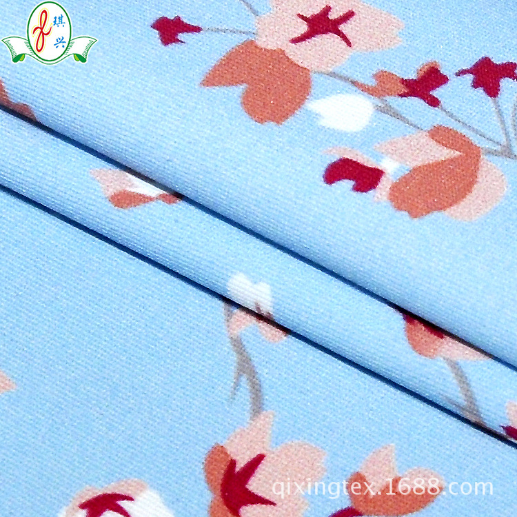 厂货供应针织内衣面料印花弹力尼龙拉架氨纶 任意裁女士内裤布料
