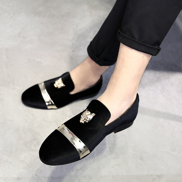 Lefu shoes gold tiger head buckle Amazon wishLAZADA cross-border oversized spot wholesale