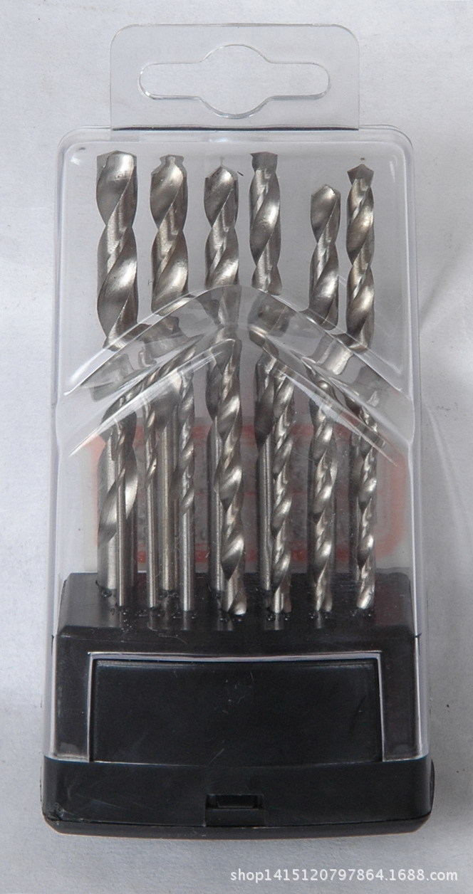13件套阶梯盒麻花钻/ 13PCS麻花钻/13件白色钻头/13件抛光麻花钻