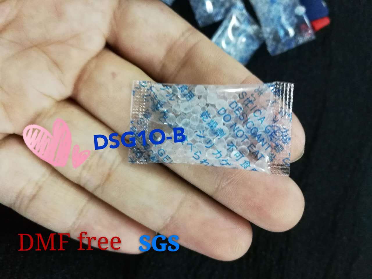 厂家批发无异味透明色食品硅胶干燥剂