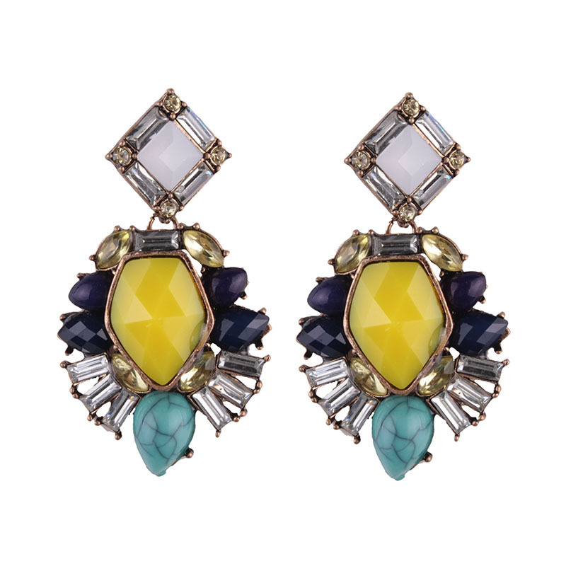 Occident and the United States alloy plating earring (Color 2)NHJQ9259-Color 2