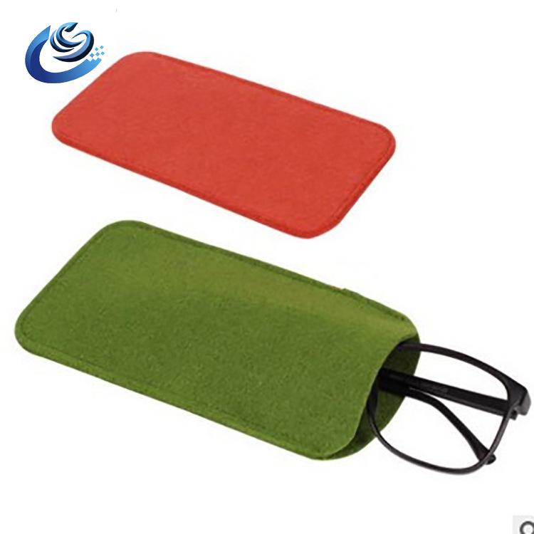 定制批发时尚毛毡眼镜袋创意小清新眼睛收纳包防划痕毛毡眼镜包
