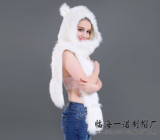 Бархатная мультяшная шапка, шарф, перчатки, европейский стиль