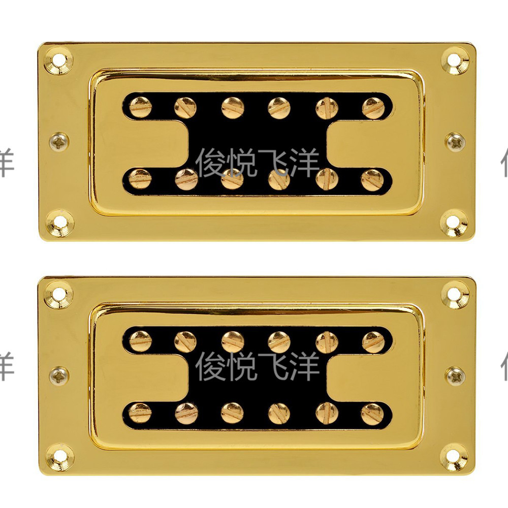 6弦迷妳拾音器 12個雙排可調節磁柱 金色