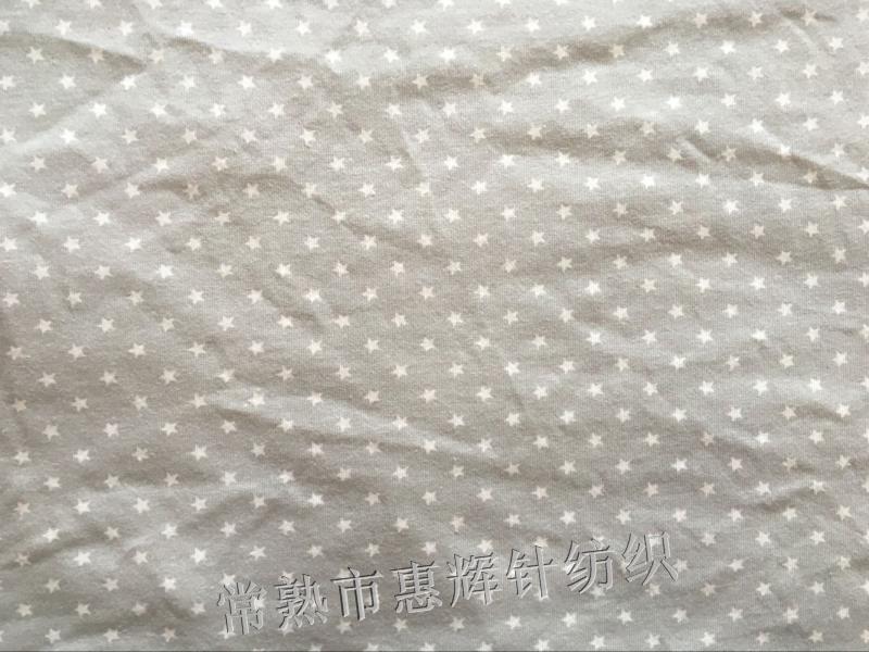 婴童系列面料 32S棉双面婴儿印花汗布 印花棉毛布 现货直供