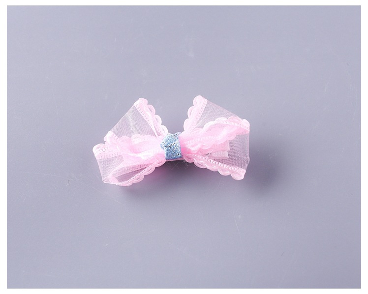 Girl's Sweet Bow Knot Cloth Handmade Net Yarn Hair Clip display picture 10