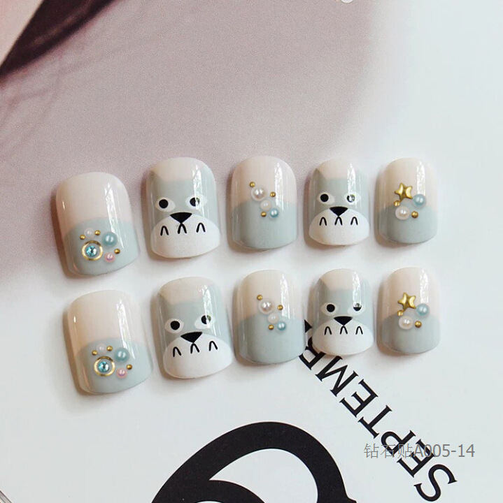Diamond nail stickers, super shiny Japanese design, diamond stickers, self-adhesive nail drill, in stock, wholesale and customization detail image 18