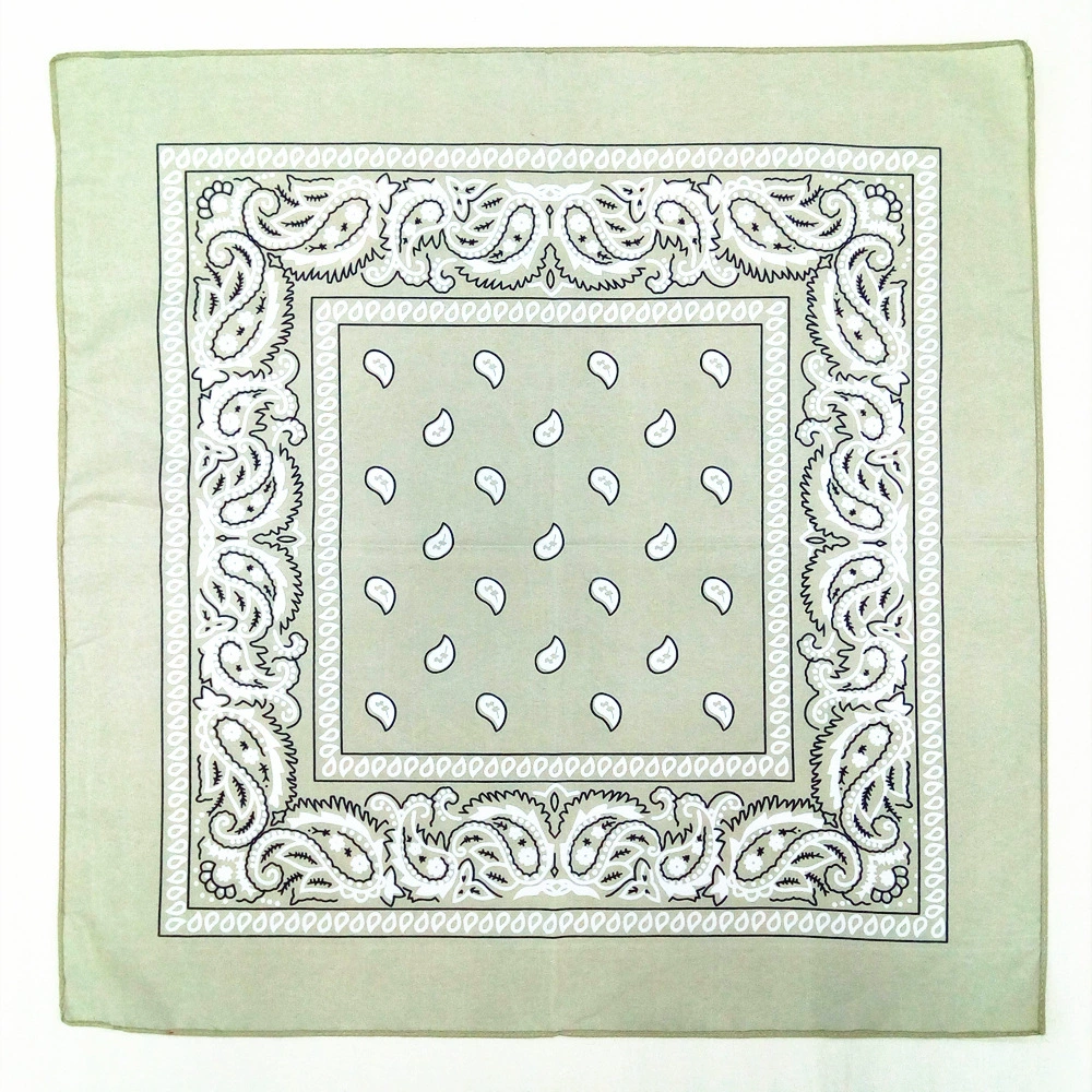 Headscarf, polyester 55 cm, paisley vortex print, one size (multi-color)