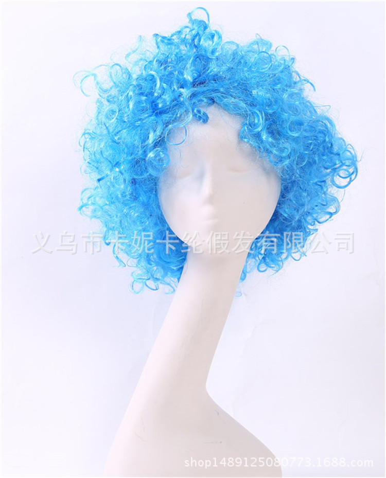 escenario multicolor fan pelucas fiesta de moda europea y americana pelucas cortas para mujeres