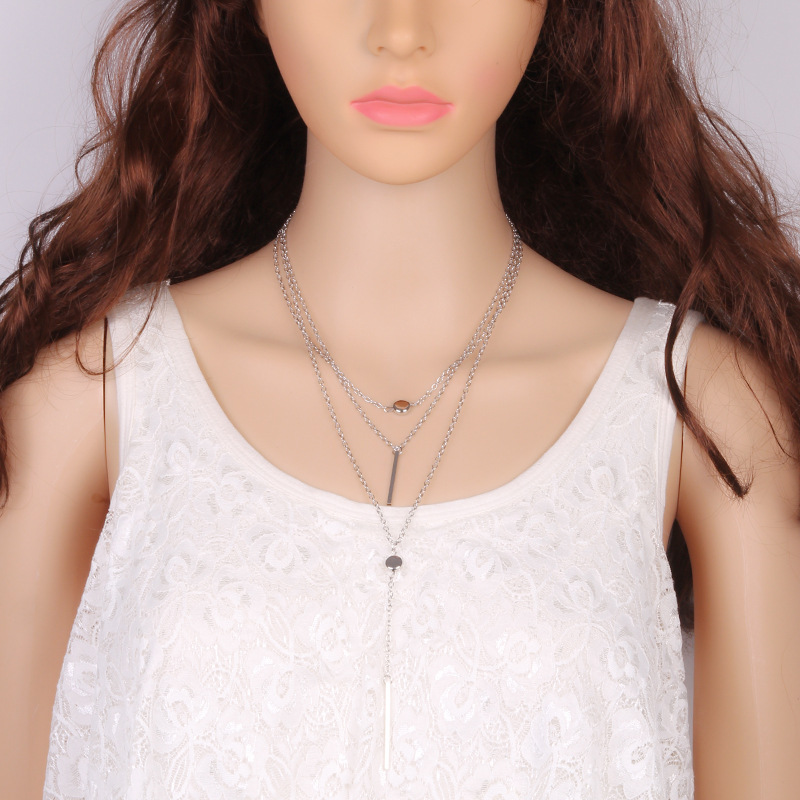 New Alloy Chain Multi-layer Necklace display picture 7