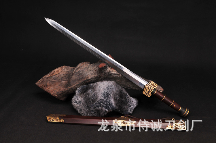 龙泉市秦剑 八面花纹钢秦剑全铜装硬剑 宝剑礼品剑未开刃-阿里巴巴