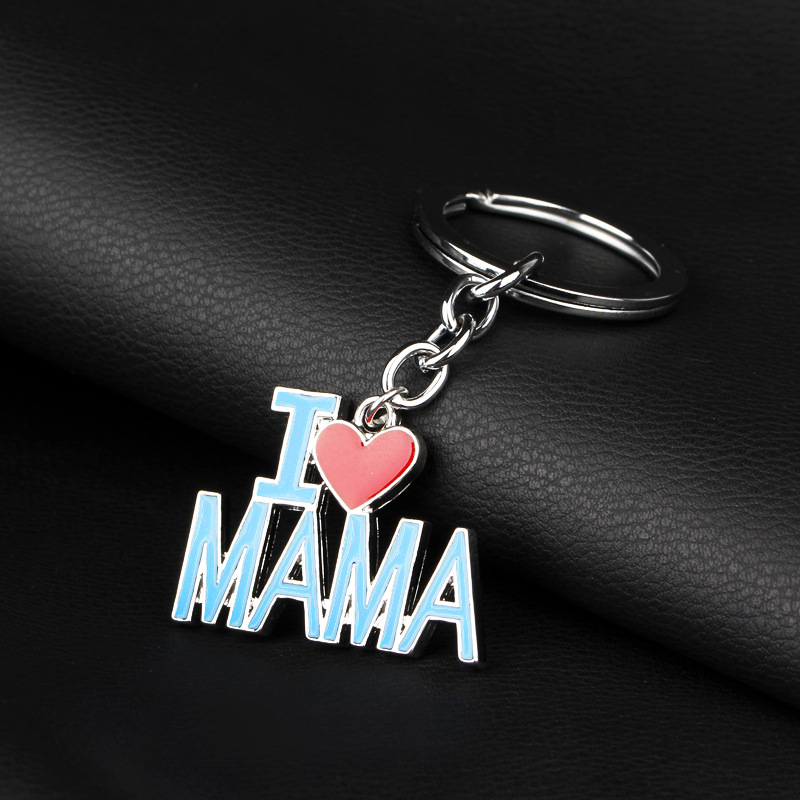 Mama Letter Alloy Mother's Day Father's Day Unisex Bag Pendant Keychain display picture 4